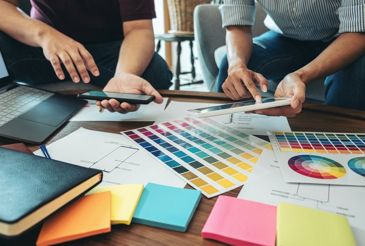 brand color palette swatches