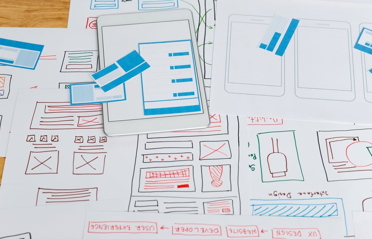 website layout wireframe